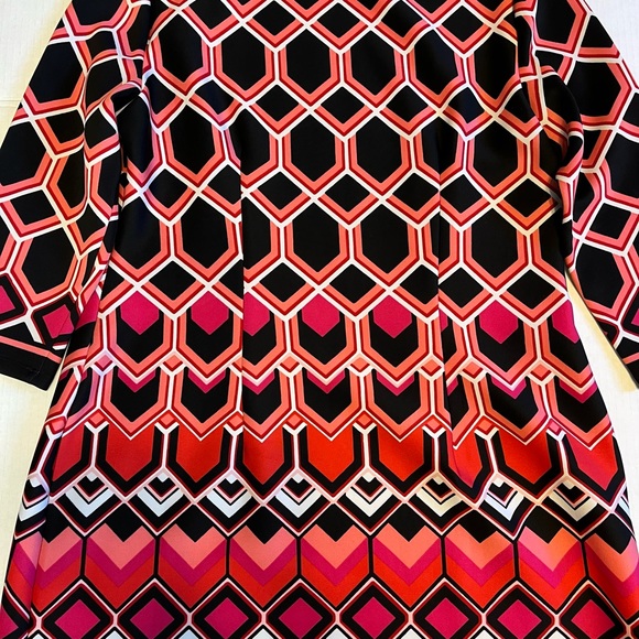 Nine West Sz 12  Work Summer Wedding packable Causal 3/4 Sleeve Dress - Picture 4 of 8